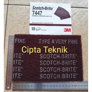 MERAH Scotch Brite 3M 7447 Maroon Red