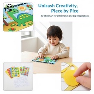 [F&O] 3D EVA Foam Stier Puzzle 10Pcs DIY Cartoon Animal Craft Educational Toys for Kids After-School