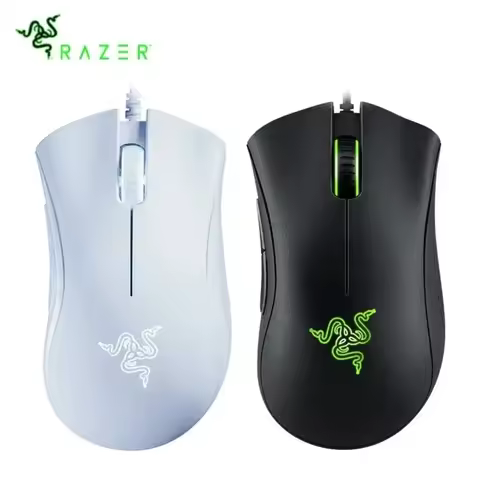 Original Razer DeathAdder Essential Wired Gaming Mouse Mice 6400DPI Optical Sensor 5 Independently B