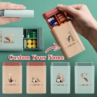 Customized Name Travel Pill Box Medicine Organizer Case Multi-Compartment Pill Storage Dispenser Por