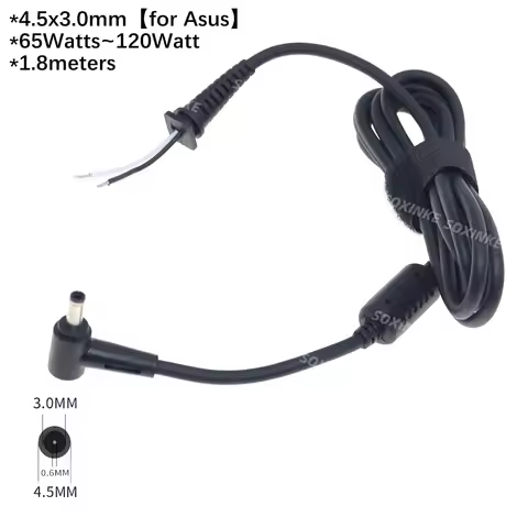 65W 120W Laptop Charger Wire 20V 6A for Asus UX481FL UX480FD TUF GAMING X571L 4.5X3.0mm DC Power Sup