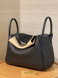 🔥實體店現貨｜全新愛馬仕Hermès Lindy30黑色TC銀扣_GALAXYLUXURY