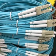 OM3萬兆多模光纖跳線雙芯LC-LC轉SC-FC-ST電信級3/5米10m雙工尾纖