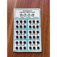 Blister of 36 black star ao dai buttons