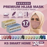 【Headloop Mask】Mask Headloop 50pcs High Grade 3ply/4ply Adult Headloop Mask For Hijab Mask Pelitup M