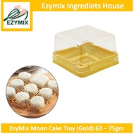 EzyMix 50pcs/pkt Moon Cake Tray (Gold) 63 – 75gm