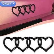 OHWK Love Heart Logo Rear, Heart-shaped ABS Plastics Trunk Tail Label Badge, Car Logo Trunk Label fo