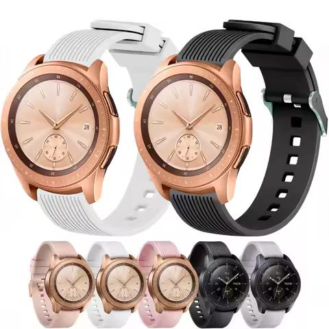 20mm 22mm Silicone Band for Samsung Galaxy Watch 4 Classic 46mmm 42mm Watch 4 40mm 44mm/Huawei Watch