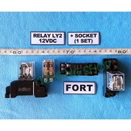 LY2 12VDC Relay + FORT Socket