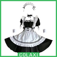 [COLAXI] Anime Ladies Cosplay women Maid Dress Halloween Makeup Cosplay Costume