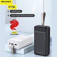 Awei P7K 30000mAh Power Bank Charger Charging LED Digital display Extra Large Capacity Dual USB Outp