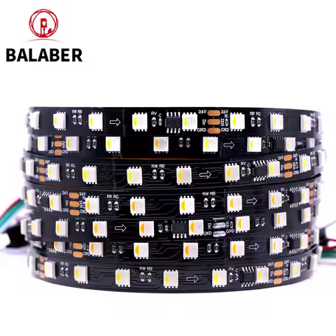 12V 24V WS2814 RGBWW RGBCW Led Strip Light 4in1 Similar SK6812 RGBW Group Addressable WS2811 5050 3p