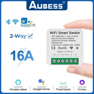 Wireless Wifi Switch 16A MINI Smart Switch Supporte 2-way Control Timer Mart Home Automation Compatible With Alexa  Home
