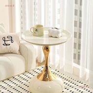 Ke ins Small Italian Round Table Small Net Table Barbarian Red Sofa Corner Light Side Bedside Table 