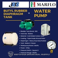 Marflo 1/2HP JET waterpump with IRIS Horizontal Bladder/ Butyl Rubber Diaphragm Tank (set)