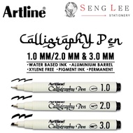 Artline Calligraphy Pen Black Water Based Pigment Ink Art Arabic Handwriting Pen Khat Pen Flat Tip C