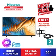 [FREE SHIP+2 GIFT] Hisense 65" 65A6100H A6100H Series 4K UHD HDR Smart TV