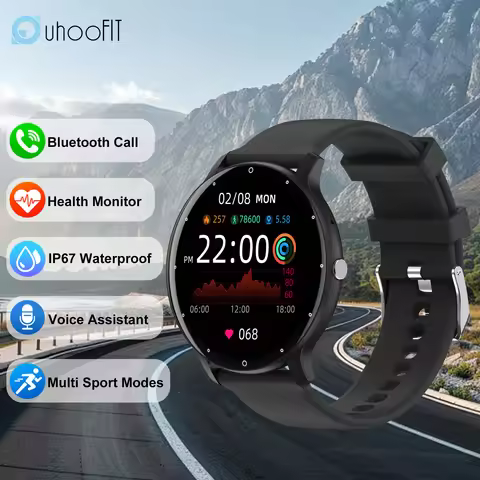 ZL02CPRO Smart Watch Men Women Bluetooth Call AI Voice Assistant 100+ Sport Modes IP67 Waterproof Sm
