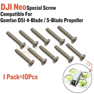 DJI Neo Special Screw (10Pcs) Compatible For Gemfan D51 4-Blade 5-Blade Propeller M1.2x6mm BG-Screw 