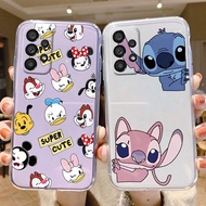 for Samsung Galaxy A33 A53 A73 5G A 33 55 73 Phone Case Mickey Minnie Mouse Daisy Donald Duck Stitch