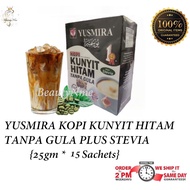 Ready Stock Yusmira Kopi Kunyit Hitam Plus Stevia 15 Sachet X 25 gram RM26.00