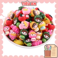 Charm (C402) slime/ Decorative Charm Tool [With Glue - Button for Self-Adhesive] Fruit Baby Shape