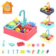 Kitchen Toy Plastic Dish Wash Sink Set Children Simulation Pretend Role Play Housework Kit Early Educational Toys For Children