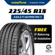 [Installation Provided] Goodyear 225/45R18 Eagle F1 Asymmetric 3 *RSC ROF Tyre (Worry Free Assurance) - BMW 3 series