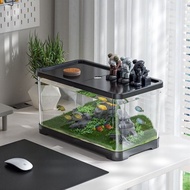 [40CM Fish Tank] High Transparent PC Plastic Goldfish Tank Household Shock-Resistant Aquarium Turtle