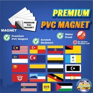 STICKER MAGNET / PAPAN TANDA MAGNETIK / BENDERA MALAYSIA / BENDERA NEGERI