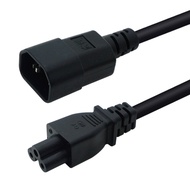 IEC 320 C14 Male Plug to C5 Female Adapter Cable IEC 3 Pin Male to C5 Micky.PDU PSU Power Converter 