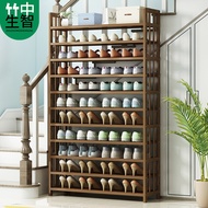 ST/💚Bamboo Shoe Rack Simple Entrance Home Dormitory Storage Economical Simple Modern Corridor Bamboo Wood Shoe Cabinet H