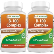 Best Naturals B 100 Complex 120 Tablets (B Complex Vitamins) (120 Count (Pack of 2))