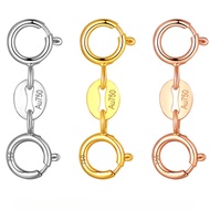 18K Gold Double-Headed Clasp Necklace Clasp Bracelet Connector Jewelry Clasp Spring Clasp AU750 Acce