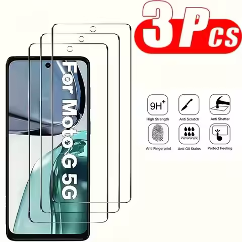 3Pcs Tempered Glass For Motorola Moto G54 G14 G34 G84 G04 G04S G24 Power 4G HD Glass G06 G56 G85 G86