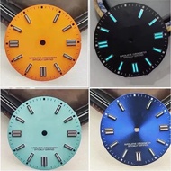 80F1 28mm Super Blue Green Luminous Watch Dial Surface for ETA 2824/2836/8215/8200/2813 Movement R