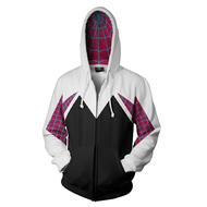 Miles Morales Hoodie Peter Parker Costume Cosplay Spider Man Zip Jacket