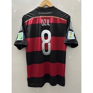 Retro  Jersey 2014 Germany Away KLOSE SCHWEINSTEIGER OZIL  Top Quality Soccer Jersey Custom T-Shirt 