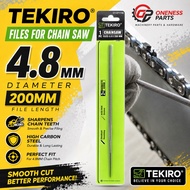TEKIRO /Chainsaw Files  4.8x200mm / Chain Saw Files 5.5 x 200mm