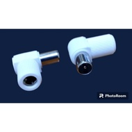 Male Jack For Antenna Tv Or Decoder