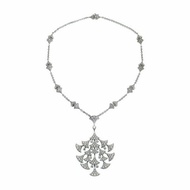 Bvlgari 寶格麗 18K 白金鑲鑽 DIVAS DREAM 項鍊套裝
