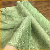Premium Brokat Tile Bordir Mutiara Bulgari warna Hijau Avocado