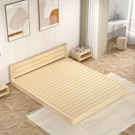 Bed Platform Bed Japanese Tatami Pine Wood Low Sheet Double No Bedside Bed Renta