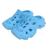 全新 ▲ BALENCIAGA 735249 HD 穆勒鏤空橡膠涼鞋 藍色 40碼 男款 附鞋盒