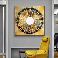 Large Square canvas Painting Nordic Motifs