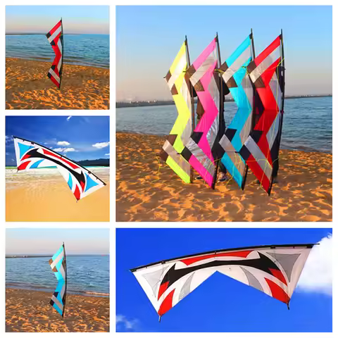Quad line stunt kites for adults kite line 2.1m rev outdoor fun sports kites albatross kite factory 