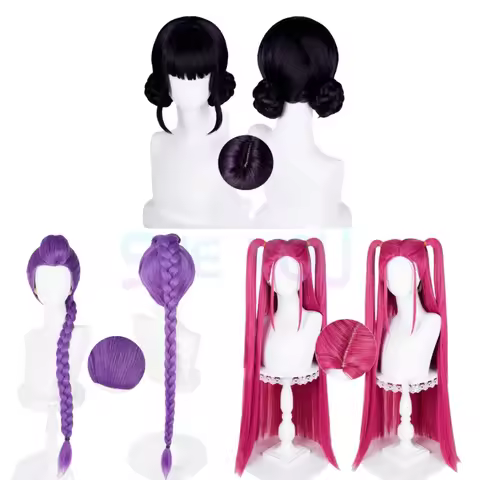 Rumi Mira Zoey Cosplay Wig Women Girls Halloween Party Role Playing Wigs Heat Resistant Synthetic Ha