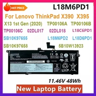 New L18M6PD1 Laptop Battery For Lenovo TP00106A TP00106B TP00106C ThinkPad X13 1st Gen (2020) X390 X