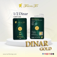 Further Top 1/2 DINAR 999.9 Gold Dinar Coin - 2.125g (Emas Dinar | 小金币)