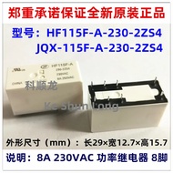 FreeShippingNewOriginal HF115F-A 024-2ZS4 HF115F-A/115-2ZS4 230-2ZS4 8A 250VAC 24VAC 115VAC 230VAC P